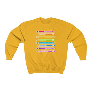 Mantra. Pencils: Unisex Heavy Blend™ Crewneck Sweatshirt