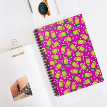 Load image into Gallery viewer, Pink Pencils Spiral Notebook - Ruled Line
