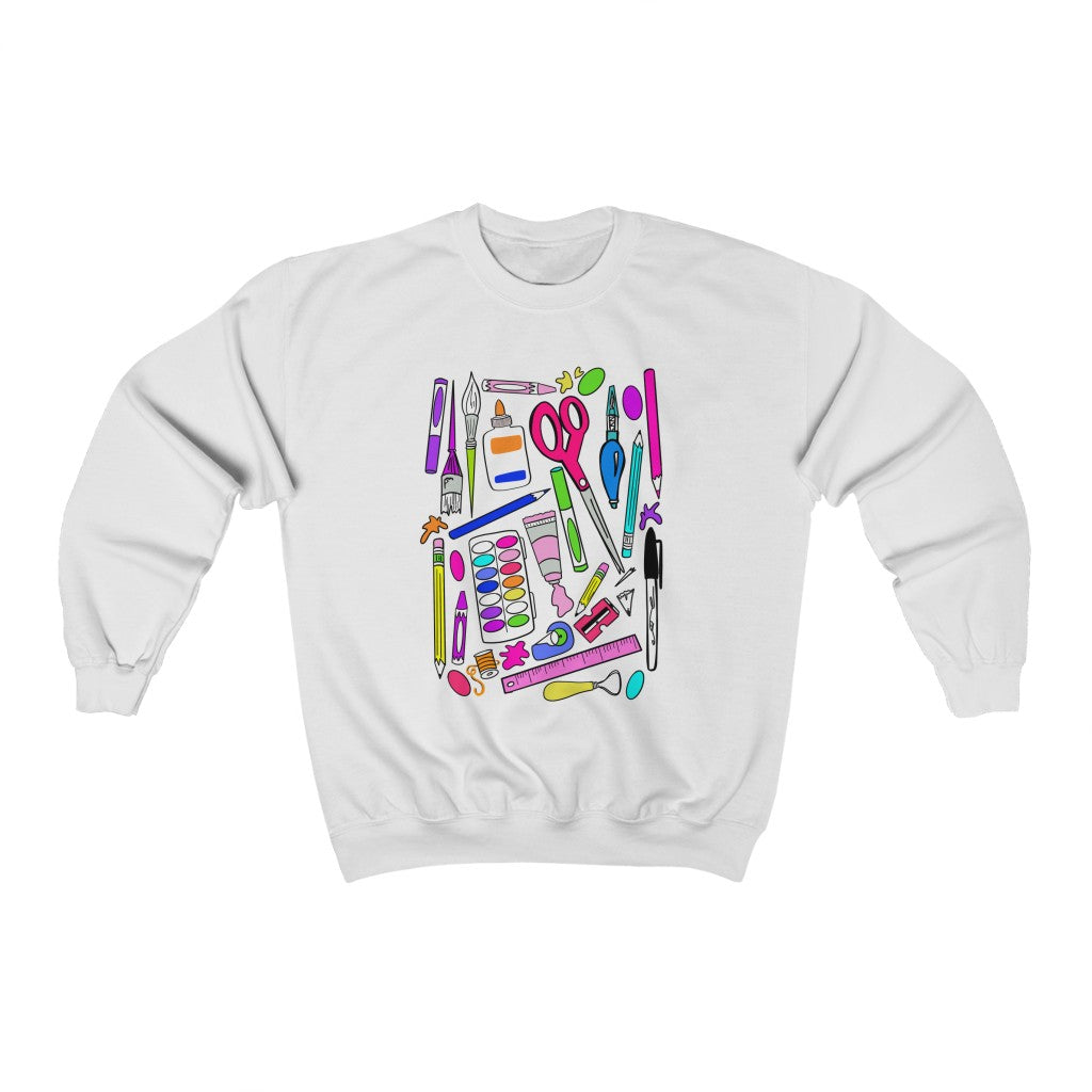 Art Supplies: Unisex Heavy Blend™ Crewneck Sweatshirt
