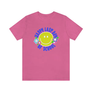 Happy Last Day of School Smilie! Unisex Jersey Short Sleeve Tee