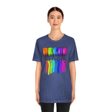 Load image into Gallery viewer, Rainbow Color Pencils: Unisex Jersey Short Sleeve Tee
