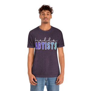 Blues HELLO Artists: Unisex Jersey Short Sleeve Tee