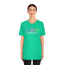 Load image into Gallery viewer, Difference Maker Watercolor Rainbow Unisex Jersey Short Sleeve Tee
