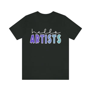 Blues HELLO Artists: Unisex Jersey Short Sleeve Tee