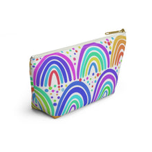 Load image into Gallery viewer, Rainbow Accessory Pouch w T-bottom
