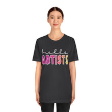 Load image into Gallery viewer, HELLO Artists: Unisex Jersey Short Sleeve Tee
