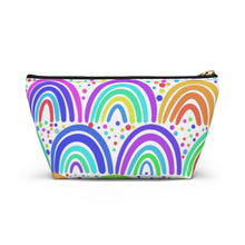 Load image into Gallery viewer, Rainbow Accessory Pouch w T-bottom
