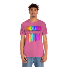 Load image into Gallery viewer, Rainbow Color Pencils: Unisex Jersey Short Sleeve Tee

