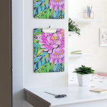 Load image into Gallery viewer, Pink Floral Painting Clipboard
