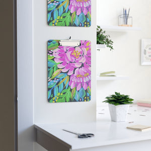 Pink Floral Painting Clipboard