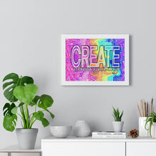 Load image into Gallery viewer, Create Everyday:Premium Framed Horizontal Poster
