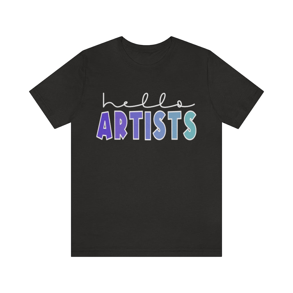 Blues HELLO Artists: Unisex Jersey Short Sleeve Tee
