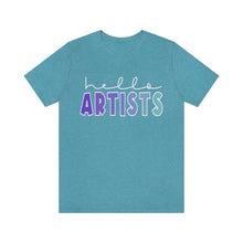 Load image into Gallery viewer, Blues HELLO Artists: Unisex Jersey Short Sleeve Tee
