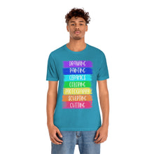 Load image into Gallery viewer, Colorful Painting: Unisex Jersey Short Sleeve Tee
