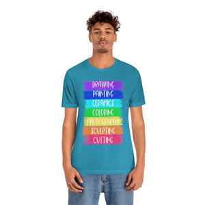 Colorful Painting: Unisex Jersey Short Sleeve Tee