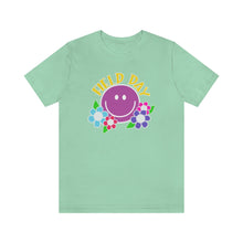 Load image into Gallery viewer, Field Day Smilie with Flowers! Unisex Jersey Short Sleeve Tee
