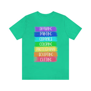 Colorful Painting: Unisex Jersey Short Sleeve Tee
