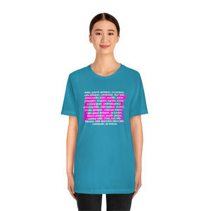 Art Career Pink Unisex Jersey Short Sleeve Tee
