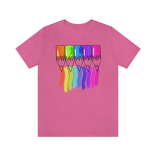 Load image into Gallery viewer, Rainbow Color Pencils: Unisex Jersey Short Sleeve Tee
